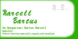 marcell bartus business card
